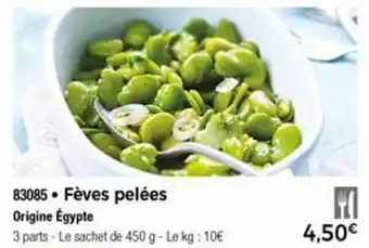 Fèves pelées