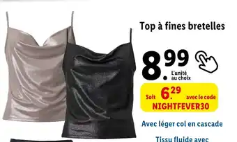 Lidl Top à fines bretelles offre