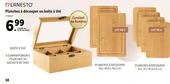 Lidl Planches à découper ou boîte à thé offre