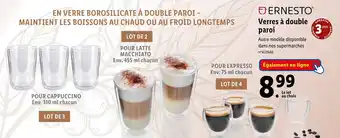 Verres à double paroi