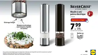 Lidl Moulin à sel/ poivre électrique 3 offre