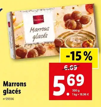 Lidl Marrons glacés offre