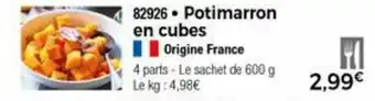 Thiriet Potimarron en cubes offre
