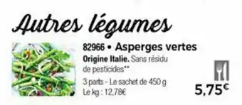 Thiriet Asperges vertes offre