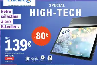 E.Leclerc TABLETTE offre