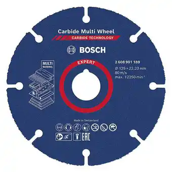 Bricorama Disque à tronçonner 125 mm bosch expert carbide multi wheel offre