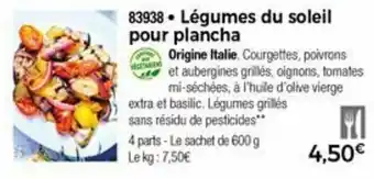 Thiriet Légumes du soleil pour plancha offre