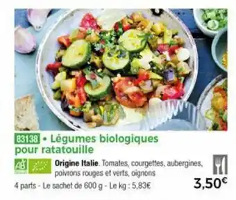 Thiriet Légumes biologiques pour ratatouille offre