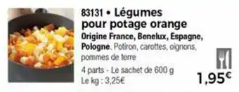 Thiriet Légumes pour porage orange offre