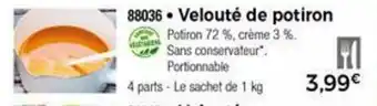 Thiriet Velouté de potiron offre