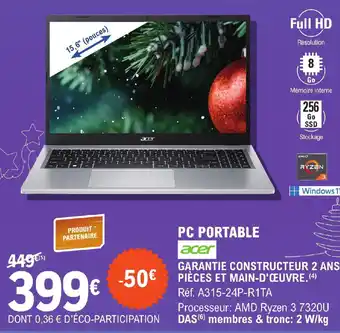 E.Leclerc PC PORTABLE offre