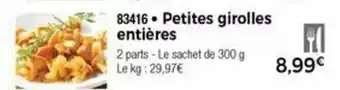 Thiriet Petites girolles entières offre