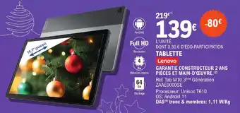 E.Leclerc TABLETTE offre