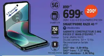E.Leclerc SMARTPHONE RAZR 40 (²) offre