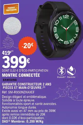 E.Leclerc MONTRE CONNECTÉE offre