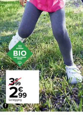 Carrefour Legging file offre