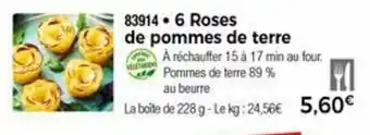 Thiriet 6 Roses de pommes de terre offre