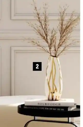 E.Leclerc VASE BLANC ET OR offre