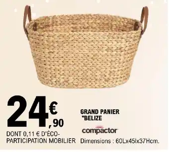 E.Leclerc GRAND PANIER "BELIZE offre