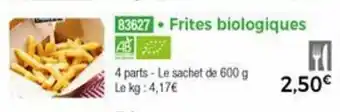 Thiriet Frites biologiques offre