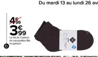Socquettes semelle renforcée fille ou garçon