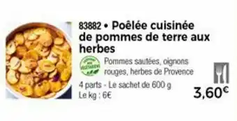 Thiriet Poêlée cuisinée de pommes de terre aux herbes offre