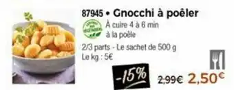 Thiriet Gnocchi à poêler offre