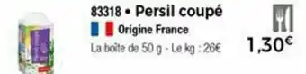 Thiriet Persil coupé offre