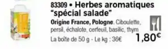 Thiriet Herbes aromatiques "spécial salade" offre