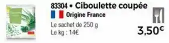 Thiriet Ciboulette coupée offre