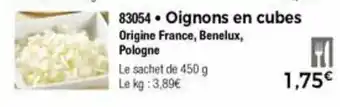 Thiriet Oignons en cubes offre