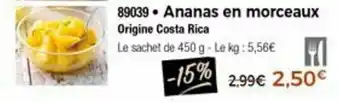Thiriet Ananas en morceaux offre