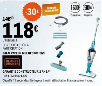E.Leclerc BALAI VAPEUR MULTIFONCTIONS offre