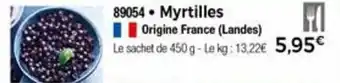Thiriet Myrtilles offre