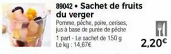 Thiriet Sachet de fruits du verger offre