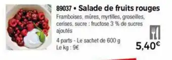 Thiriet Salade de fruits rouges offre
