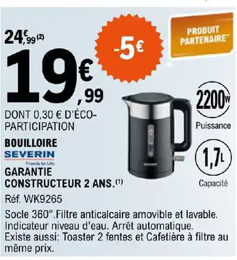 E.Leclerc BOUILLOIRE offre