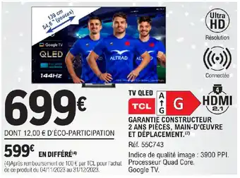 E.Leclerc TV QLED offre