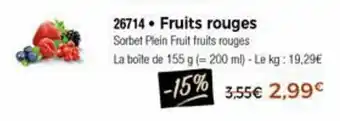 Thiriet Fruits rouges offre