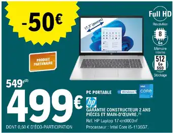 E.Leclerc PC PORTABLE offre