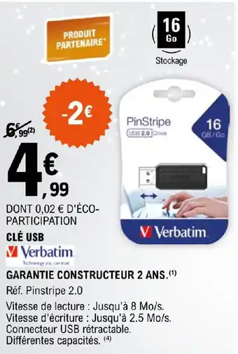 E.Leclerc CLÉ USB offre