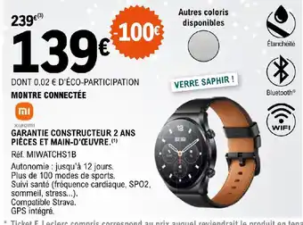 E.Leclerc MONTRE CONNECTÉE offre