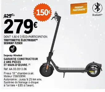 TROTTINETTE ÉLECTRIQUE(4) SEGWAY F25EII