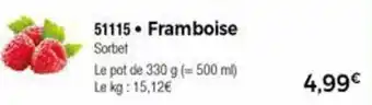 Thiriet Framboise offre