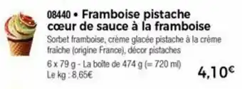 Thiriet Framboise pistache cœur de sauce à la framboise offre