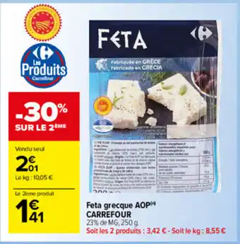 Carrefour Market Feta grecque AOP offre