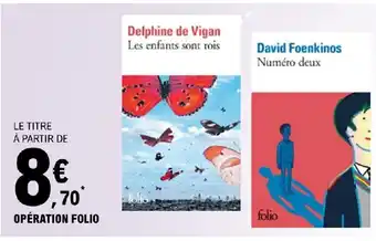 E.Leclerc OPÉRATION FOLIO offre