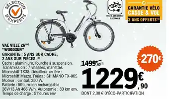 E.Leclerc VAE VILLE 26"(4) "WOODSUN" offre