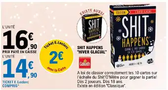 E.Leclerc SHIT HAPPENS "HIVER GLACIAL" offre