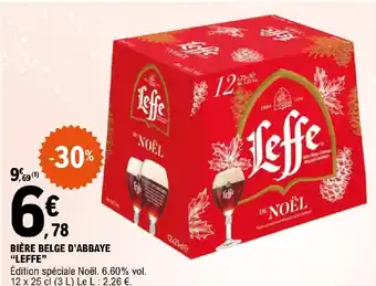 E.Leclerc BIÈRE BELGE D'ABBAYE "LEFFE" offre